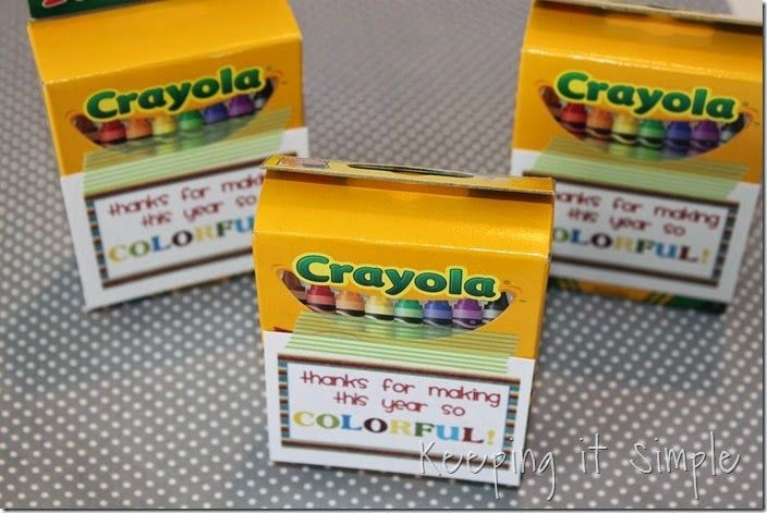 crayola crayons end of year classroom gift