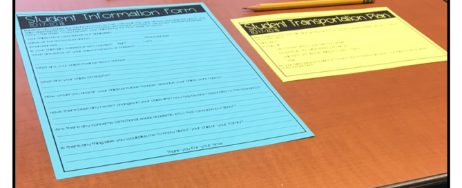 student information forms