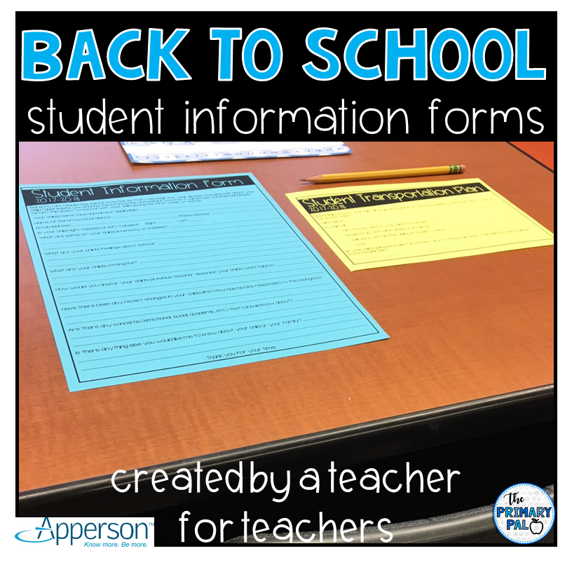 student information forms
