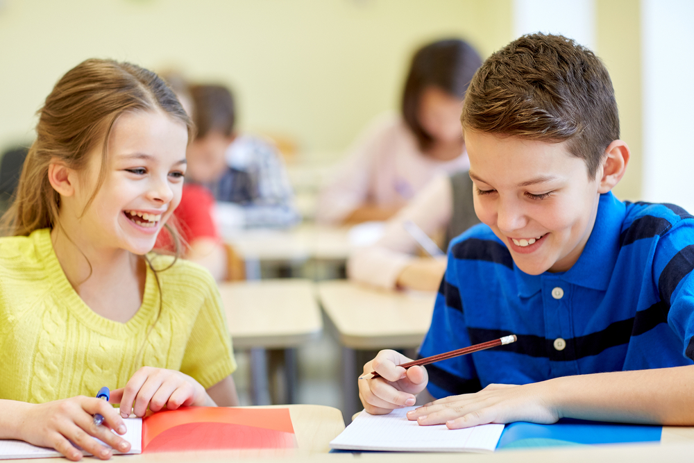 smiling students